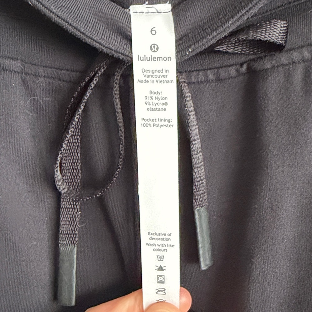 Lululemon Ready To Rulu Black Jogger Pants Size 6 Updated 29" Inseam - Picture 5 of 7